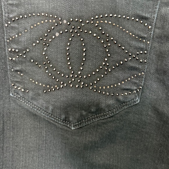 NYDJ Jeans Womens 12 Black Denim Bootcut Lift Tuck Tech High Rise Slimming Panel - Picture 14 of 16